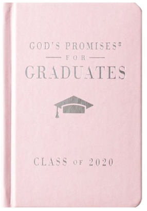 God's Promises for Graduates book - pink cover - can add imprint on cover