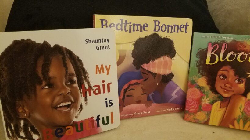 Three books about African-American hair