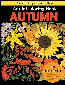 Autumn Coloring Book - Adults